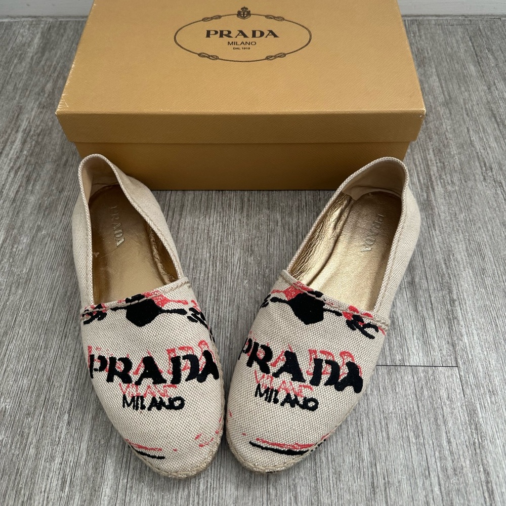 Authentic Prada Women's Canvas Espadrilles